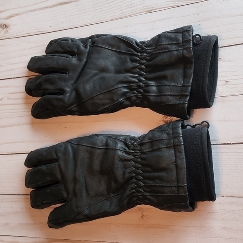 Primaloft‎ leather gloves lg snowglory